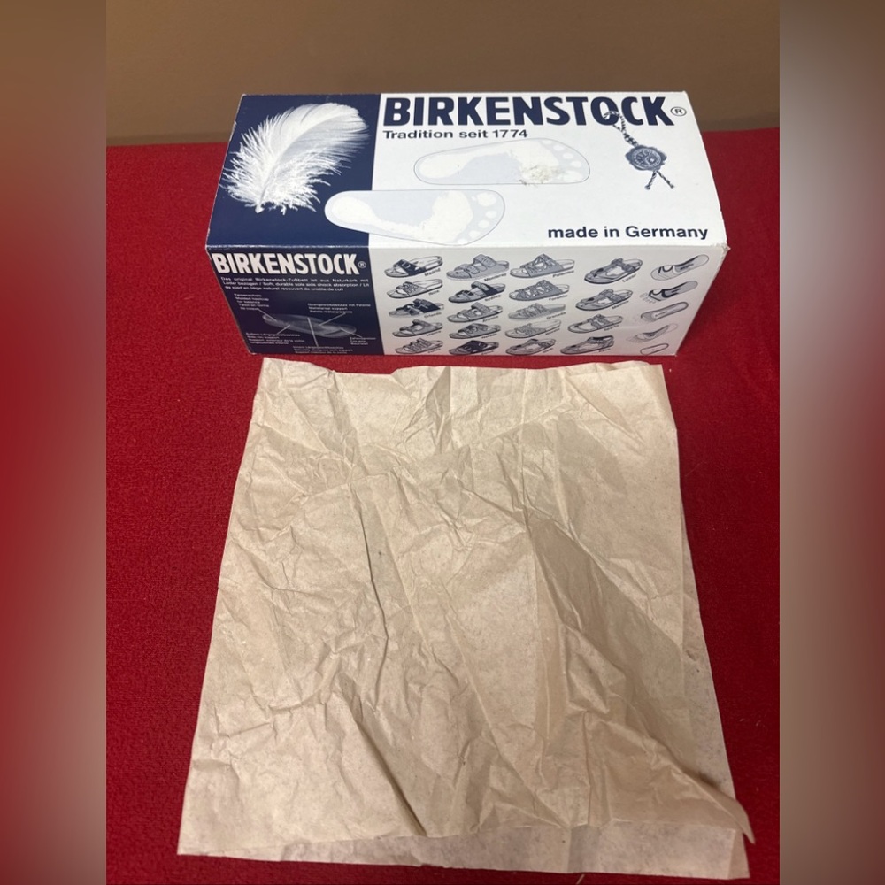 Birkenstock Empty Shoe Replacement Box 12.25”x5.75”X 4.25”Blue White